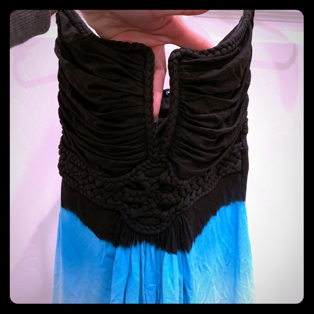 Sky Strapless Ombré Crochet Top